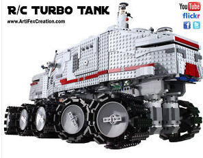 Artifect Creations Lego R/C Turbo Tank